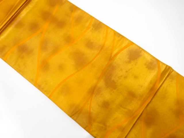 アンティーク　山並模様織り出し袋帯（材料）